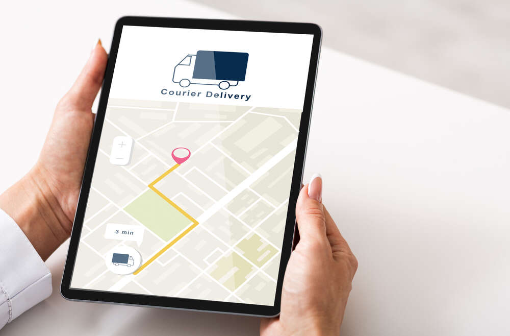 Couriers delivery person Tracking goods in transit using technology